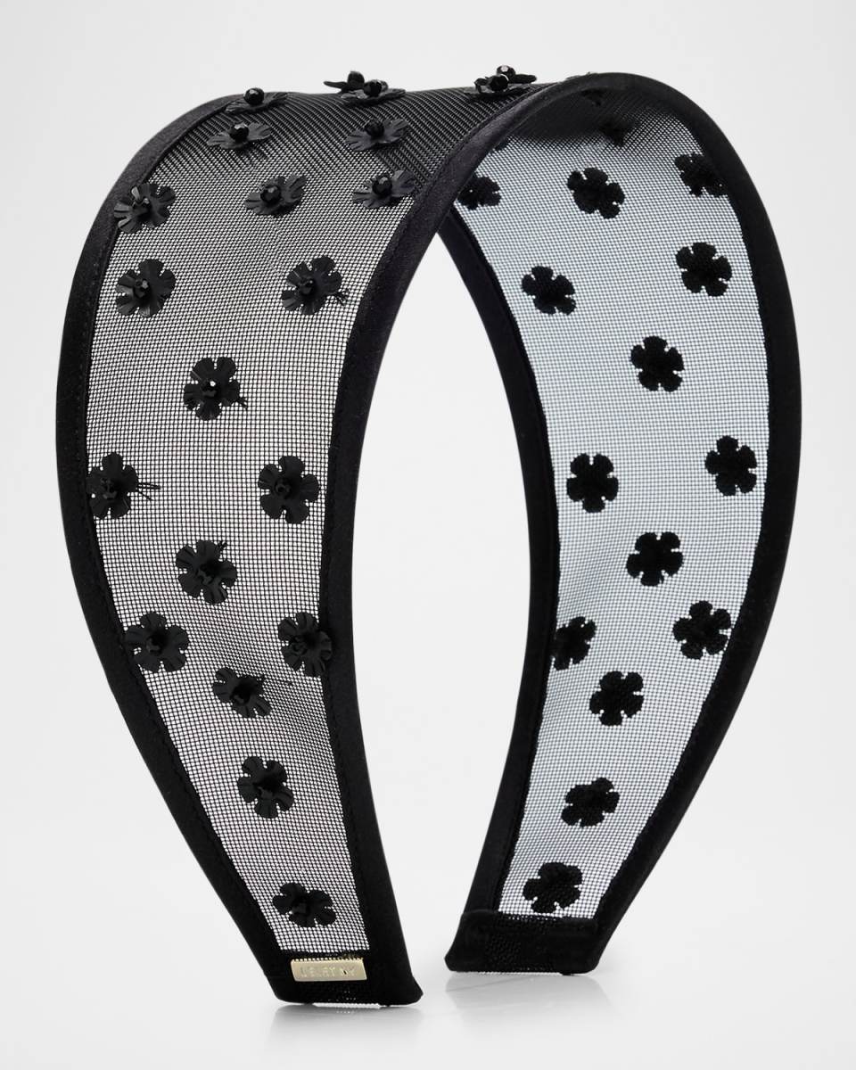 Giselle Floral Mesh Wide Headband